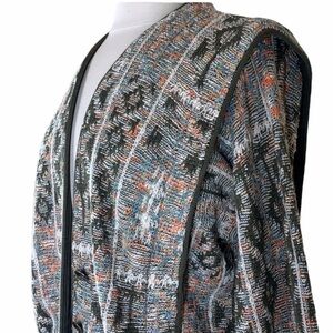 Geiger geometric vintage structured cardigan